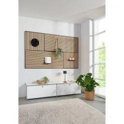 Akustik-Paneel Eiche natur furniert 2400 x 561 x 19 mm