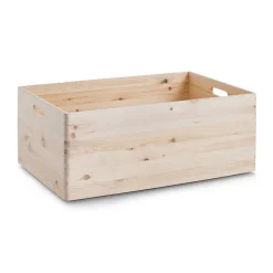 Allzweckkiste holzfarben 60 x 24 x 40 cm