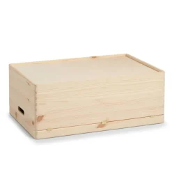 Allzweckkiste holzfarben 60 x 23,7 x 40 cm