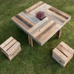 Altholzbrett unbehandelt 700 x 80-120 x 20 mm