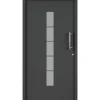 Alu-Kunststoffhaustür 'Calg' 1100 x 2100 mm DIN R