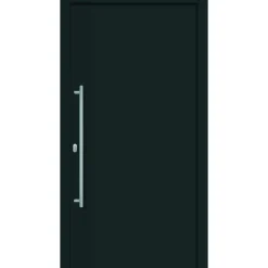 Alu-Kunststoffhaustür "Ontario" anthrazit DIN L 100x210cm