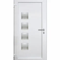Aluminium-Kunststoff-Haustür 'Arona-RC2' anthrazit/weiß 110 x 210 cm, Anschlag links