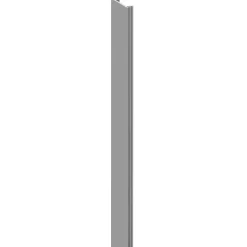 Aluminium-Pfostenabdeckleiste silbergrau 300 cm