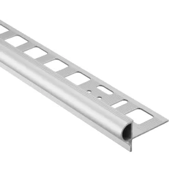 Aluminium-Treppenkanten-Profil 'Florentiner' silbern 10 x 1000 mm