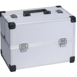 AluPlus Werkzeugkoffer mit Cantilever 'Tool L 36C' silber 36,5 x 23 x 27,5 cm