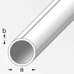Alu-Rundrohr M20 blank 250 x 2,35 cm