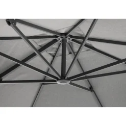Ampelschirm 'Kos' grau 295 x 295 cm