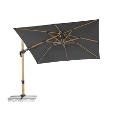 Ampelschirm 'Rhodos Twist Woody' neigbar/drehbar 300 x 300 cm