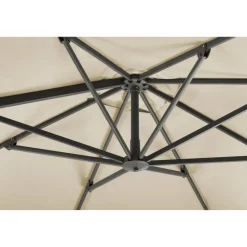 Ampelschirm 'Rhodos Twist' drehbar/neigbar 300 x 300 cm