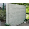 Anfangspfosten 'Standard' doppelseitig 13 x 13 x 290 cm grau