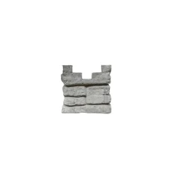 Anfangspfostenkappe 'Mediterran Nostalgie' 20 x 20 x 10 cm grau