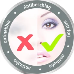 Antibeschlagspiegel 'Vacuum-Loc Quadro' verchromt 14 x 19,5 x 8 cm