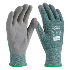 Arbeitshandschuh 'Recycled Outdoor' grün/weiß/grau Größe 8/M