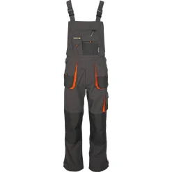 Arbeitslatzhose grau/orange Gr. 58