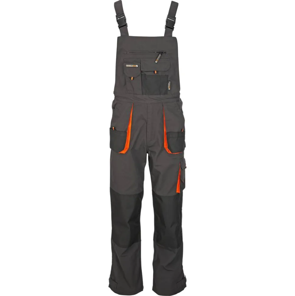 Arbeitslatzhose grau/orange Gr. 58