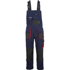 Arbeitslatzhose marineblau/rot Gr. 48