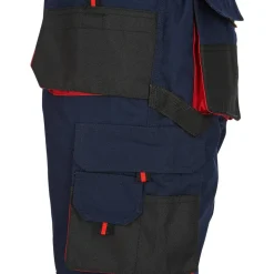 Arbeitslatzhose marineblau/rot Gr. 54