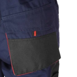 Arbeitslatzhose marineblau/rot Gr. 50