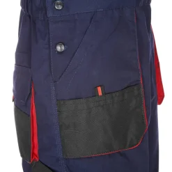 Arbeitslatzhose marineblau/rot Gr. 50