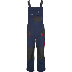 Arbeitslatzhose marineblau/rot Gr. 58