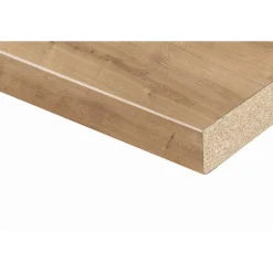 Arbeitsplatte 'Charlet Eiche' braun 2750 x 600 x 38 mm