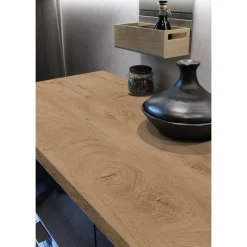 Arbeitsplatte 'Eiche Endgrain Classic' braun 4100 x 635 x 38 mm