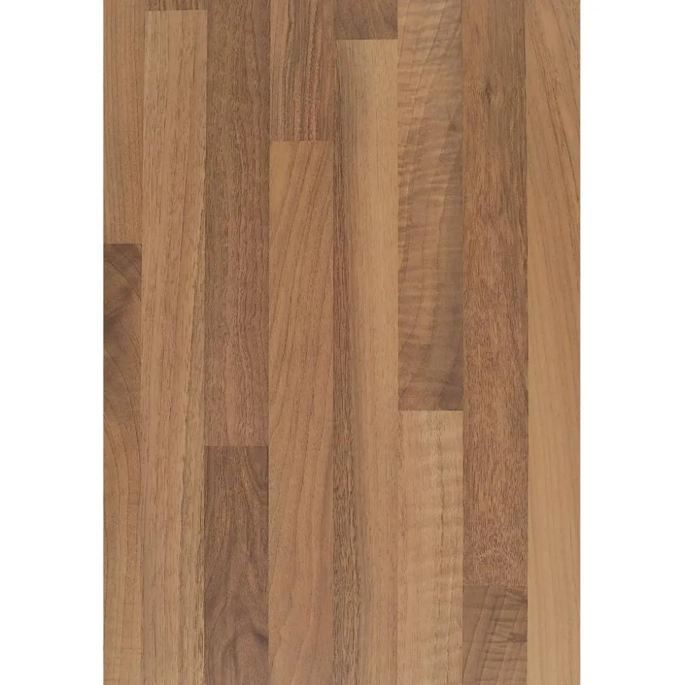 Arbeitsplatte 'Nuss Butcherbloc' braun 4100 x 600 x 38 mm