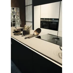 Arbeitsplatte 'Sahara' grau/beige 4100 x 600 x 38 mm