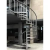 Außenspindeltreppe 'Gardenspin' Metall 13 Lochblechstufen Ø 125 cm