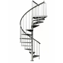 Außenspindeltreppe 'Gardenspin' Metall 13 Lochblechstufen Ø 125 cm