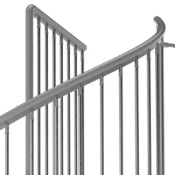 Außenspindeltreppe 'Gardenspin' Metall 12 Lochblechstufen Ø 155 cm