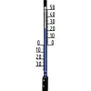 Außenthermometer Kunststoff schwarz 3,4 x 1,5 x 16 cm