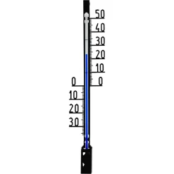 Außenthermometer Kunststoff schwarz 3,4 x 1,5 x 16 cm