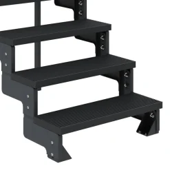 Außentreppe 'Gardentop' anthrazit 2 Stufen 80 cm