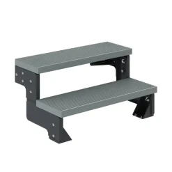 Außentreppe 'Gardentop' grau 2 Stufen 80 cm