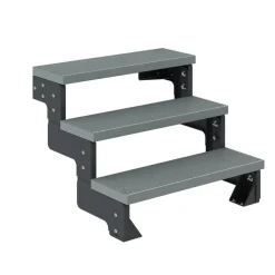 Außentreppe 'Gardentop' grau 3 Stufen 100 cm