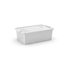 Aufbewahrungsbox 'BI Box M' weiß/transparent 55 x 35 x 19 cm