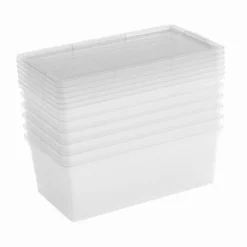 Aufbewahrungsbox transparent 5,6 l 6 Stk.