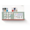 Aufbewahrungsbox 'Baboo' mittelgroß mattweiß 24,2 x 11 x 10,2 cm mit Bambusdeckel