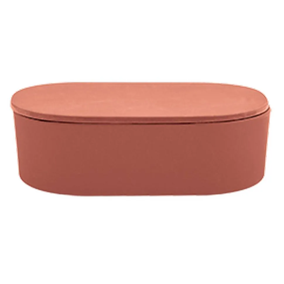 Aufbewahrungsbox 'Takeo' Bambus terracotta 18,5 x 12,5 x 7,9 cm