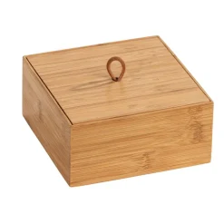 Aufbewahrungsbox 'Terra' Bambus mit Deckel 15 x 15 x 7 cm