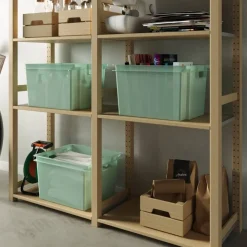 Aufbewahrungsbox 'Vulcano Style' blau/transluzent 30 l