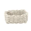 Aufbewahrungskorb 'Melara' Baumwolle, Polyester beige 21,5 x 7,5 x 21,5 cm