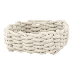 Aufbewahrungskorb 'Melara' Baumwolle, Polyester beige 21,5 x 7,5 x 21,5 cm