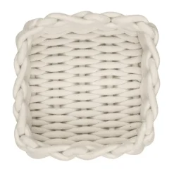 Aufbewahrungskorb 'Melara' Baumwolle, Polyester beige 21,5 x 7,5 x 21,5 cm