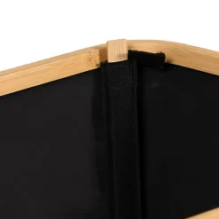 Aufbewahrungskorb Polyester, Bambus schwarz 54 x 26 x 36 cm