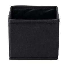 Aufbewahrungskorb schwarz 14 x 13 cm