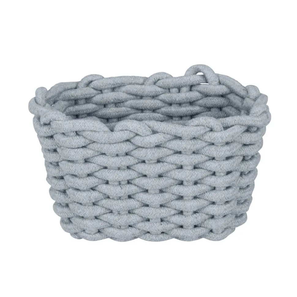 Aufbewahrungskorb 'Tia' grau 20 x 13 x 15 cm