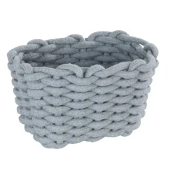Aufbewahrungskorb 'Tia' grau 20 x 13 x 15 cm